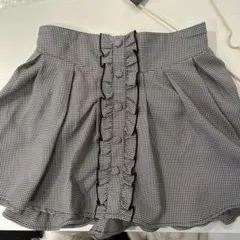 量産型 地雷系 ツイード フリル スカパン スカート ミニ 千鳥柄