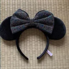 ミッキーマウス耳カチューシャ（ビーズ付き）