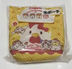 【タイムセール中‼︎】ローソンからあげくん　一番くじ　サンリオコラボ　ポーチ