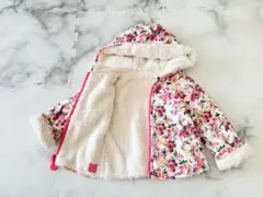 Joules 花柄リバーシブルボアジャケット 70センチ
