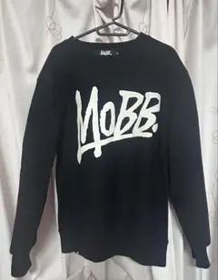 MOBB ブラック クルーネック トレーナー
