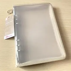 ダイソー A5 6リングバインダー ベージュ シール帳 推し活