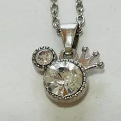 キャラクター　ミッキー　シルバーネックレス