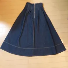 earthmusic&ecology☆フロントジップタックフレアスカート☆未使用