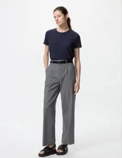 【最終値下げ】UNIQLO ネイビー 半袖Tシャツ 3XL ウィメンズ