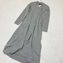 美品☆特価【BANANA REPUBLIC】ロングカーディガン(M)グレー 薄手