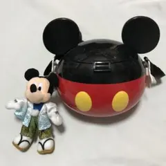 レア ★ ディズニー ミッキー キーホルダー ポップコーンバスケット