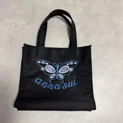 ANNASUI アナスイ　蝶刺繍 ハンドバッグ ブラックのサムネイル