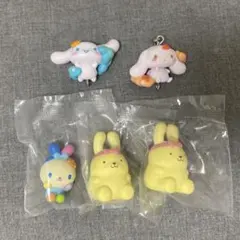 サンリオキャラクターズ ガチャガチャ ウサハナ ポムポムプリン シナモン