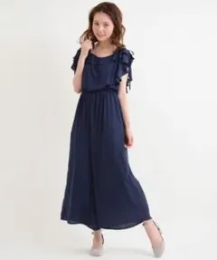 MAJESTIC LEGON　2WAYフリルオールインワン　ネイビーのサムネイル