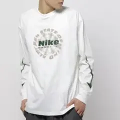 L 新品 ナイキ 長袖 ロンT ロングスリーブ Tシャツ 白 メンズ ロゴ
