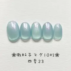 【即購入ok】マグネットネイルチップ ショートオーバル ニュアンス 四季23