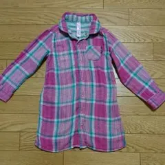 JUNK STORE リバーシブル チェックシャツ☆110㎝