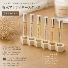 【香水 アトマイザースタンド 6本収納｜香水サンプル 収納 ハニカム】