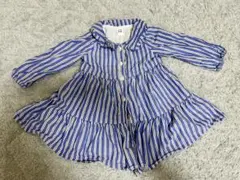 BabyGAPストライプ柄長袖ワンピース 90cm 18-24ヶ月
