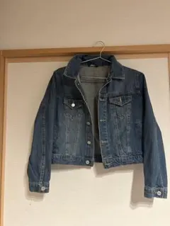 ダークブルー デニムジャケット 約50cm丈