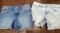 GAP　短パン　ジーパン　半ズボン　女の子　２枚セット　120センチ