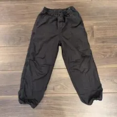 ユニクロ キッズ ウォームイージーパンツ 黒 130