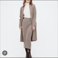 UNIQLO　リブロングスカート M　スフレヤーン スムース