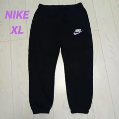 NIKE ナイキ スウェットパンツ ブラック XL 紫ロゴ