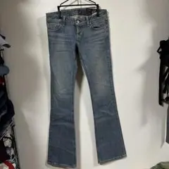 タグ付き ブラックバイマウジー ブーツカット フレア デニム 26