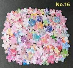 No.16 桜柄フレークシール 桜(大) 100枚