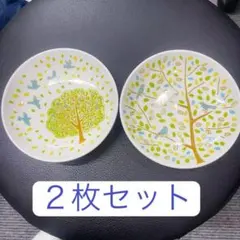 市川和美デザイン「小鳥と森の小皿」 2枚セットお皿のサムネイル