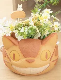 ジブリ トトロ ねこばす プランター ネコバス にんまりネコバス - メルカリ