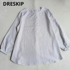 DRESKIP　ドレスキップ　ストライプシャツ　ブラウス　Lサイズのサムネイル
