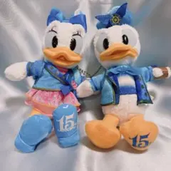 ドナルド＆デイジー ぬいばセットディズニーシー15周年