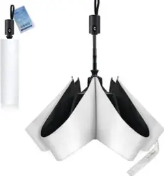 新品 高級 超軽量 折りたたみ 日傘 UVカット率 100 遮光 遮熱 白