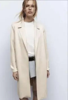 ZARA フェイクスエードチェスターコート Sサイズ 美品✨️ 未使用に近い