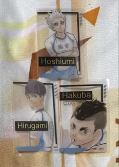 ハイキュー 箔押しクリアカード 星海 昼神 白馬