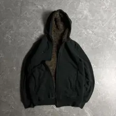 00s old UNIQLO zip-up hoodie y2k 뒤 보아 녹색
