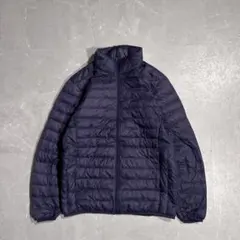 ユニクロ ウルトラライトダウンジャケット メンズMサイズ パープル 軽量 保温性