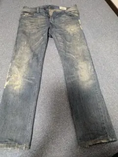 美品　Diesel ダメージ加工 ストレートデニム32