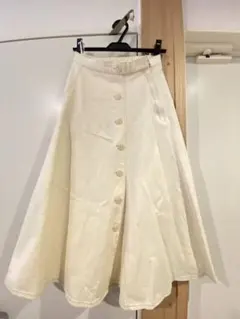 MISCH MASCH アイボリー フレアスカート