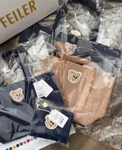 フェイラー　オールドテディ　ワッペントート　ポーチ　セット
