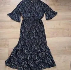 ロペピクニック　ワンピース　40　プリーツ　七分袖