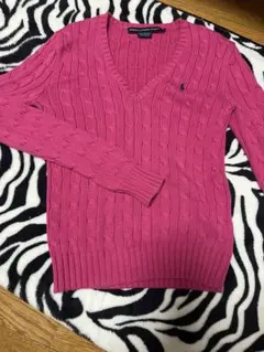 ラルフローレンケーブルニット