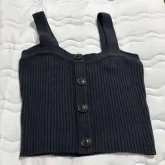 【送料無料】ビスチェ リブニット