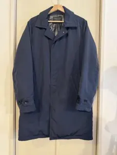 ナノユニバース 西川ダウン(R) ステンカラーダウンコート ネイビー XL