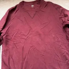 UNIQLO 古着 XL トレーナー　ワインレッド