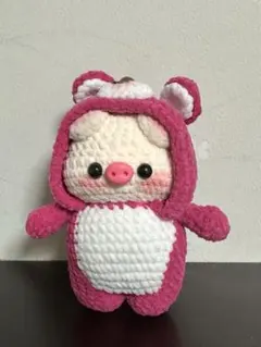 ハンドメイド　編みぐるみ キーホルダー付