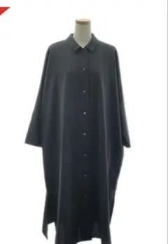 mizuiroind ミズイロインド 光沢感シャツ ブラウス ワンピース （F 
