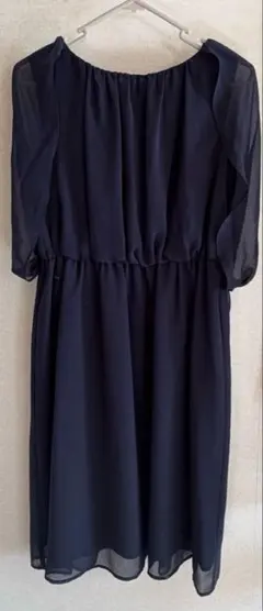 ロペピクニック 2WAYスリーブワンピース ネイビー 結婚式 お呼ばれ