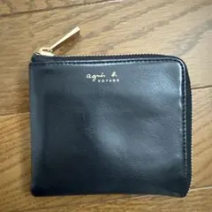 agnès b. VOYAGE 黒 コインケース