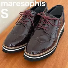 maresophis マーレソフィス エナメルマニッシュシューズ S ボルドーのサムネイル