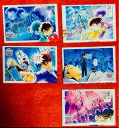 【新品】30周年コナンカフェ　スクエア缶バッジ　5点