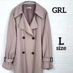 GRL グレイル　トレンチコート　ボリュームスリーブ　ロングコート　 L